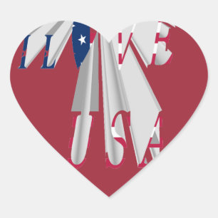 Pegatina En Forma De Corazón Patriotismo Ascendente: Arte en Perspectiva Yo Amo
