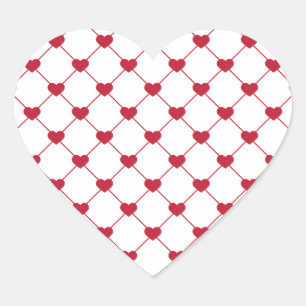Pegatina En Forma De Corazón Patrón/Corazones