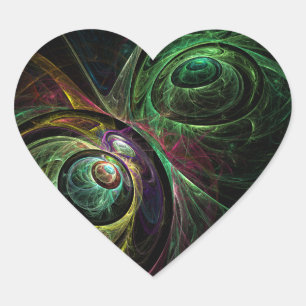 Pegatina En Forma De Corazón Pegatina artístico del corazón de ojo a ojo