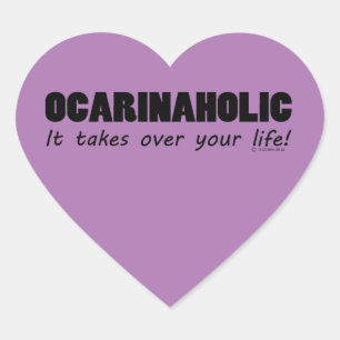 Pegatina En Forma De Corazón Pegatina Cardíaco de Vida Ocarinaholic