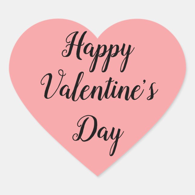 Pegatina En Forma De Corazón Pegatina cardíaco el día de San Valentín (Anverso)