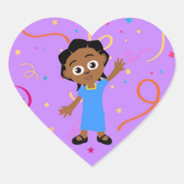 Pegatina En Forma De Corazón Pegatina de Akili