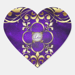 Pegatina En Forma De Corazón Pegatina de Amor por Vidrio Manchado del Emperador