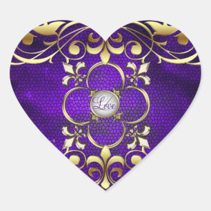 Pegatina En Forma De Corazón Pegatina de Amor por Vidrio Manchado del Emperador