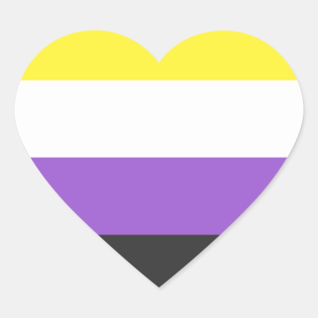 Pegatina En Forma De Corazón pegatina de bandera de nb (Anverso)