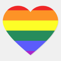 Pegatina de bandera del orgullo arcoiris