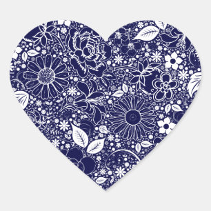 Pegatina En Forma De Corazón Pegatina de Beauties Blue HEART