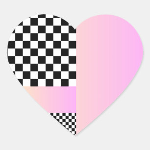 Pegatina En Forma De Corazón Pegatina de Carreras de amor