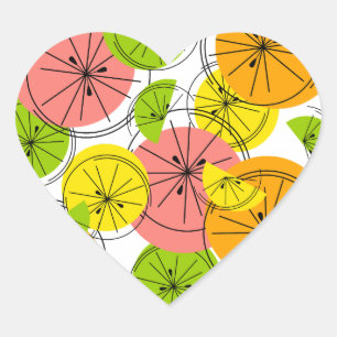 Pegatina En Forma De Corazón Pegatina de Citrus