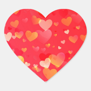 Pegatina En Forma De Corazón Pegatina de corazones