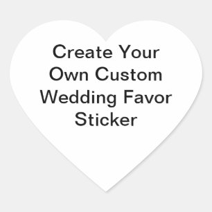 Pegatina En Forma De Corazón Pegatina de Favor de Boda Personalizada con Forma 