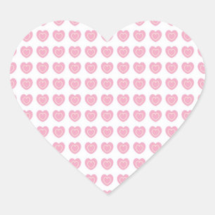 Pegatina En Forma De Corazón Pegatina de fondo del corazón rosado