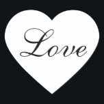 Pegatina En Forma De Corazón Pegatina de forma de corazón de amor por favor de<br><div class="desc">Sello para sobres de invitación a la boda y pegatina de favores matrimoniales fácil de personalizar. Puede utilizarlo tal como está o puede cambiar el texto, el color del texto, el tipo de letra o el tamaño para que coincidan con los colores del diseño de fondo del boda. También se...</div>