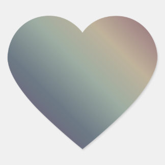 Pegatina En Forma De Corazón Pegatina de gradiente de arcoiris silenciado