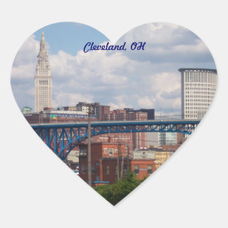 Pegatina En Forma De Corazón Pegatina de I Heart Cleveland