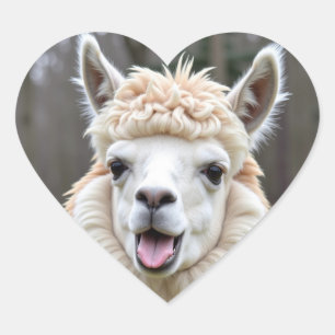 Pegatina En Forma De Corazón Pegatina de LLAMA