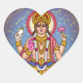 Pegatina En Forma De Corazón Pegatina de Lord Dhanvantari