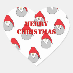 Pegatina En Forma De Corazón Pegatina de Navidad