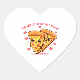 Pegatina En Forma De Corazón Pegatina de pizza Kawaii linda – Carrito divertido