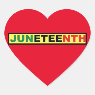 Pegatina En Forma De Corazón Pegatina de redondeo clásico de junio