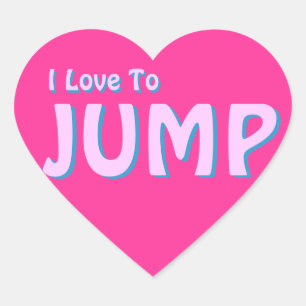 Pegatina En Forma De Corazón Pegatina de salto