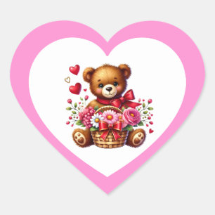 Pegatina En Forma De Corazón Pegatina de San Valentín