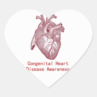 Pegatina En Forma De Corazón PEGATINA de sensibilización de CHD