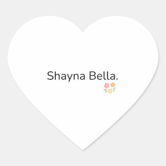 Pegatina En Forma De Corazón Pegatina de Shayna Bella