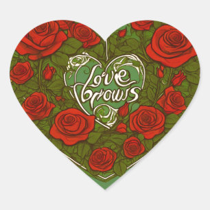 Pegatina En Forma De Corazón Pegatina de símbolo romántico de amor - Corazón de