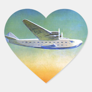 Pegatina En Forma De Corazón Pegatina de Viajes del Tránsito del Lejano Oriente