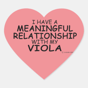 Pegatina En Forma De Corazón Pegatina de Viola Heart de Relación Significativa