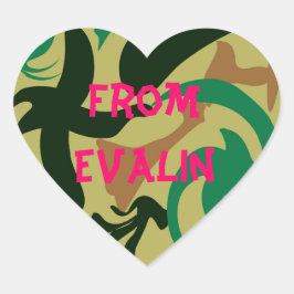 Pegatina En Forma De Corazón Pegatina del corazón