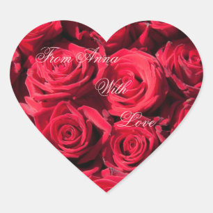 Pegatina En Forma De Corazón Pegatina del corazón con amor