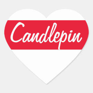 Pegatina En Forma De Corazón Pegatina del corazón de Candlepin