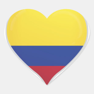 Pegatina En Forma De Corazón Pegatina del corazón de la bandera de amor de Colo
