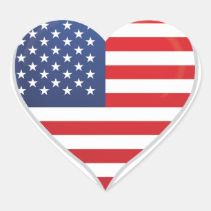 Pegatina En Forma De Corazón Pegatina del corazón de la bandera de amor de Esta