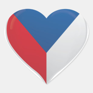 Pegatina En Forma De Corazón Pegatina del corazón de la bandera de amor de la R