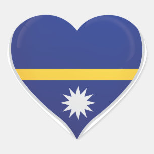 Pegatina En Forma De Corazón Pegatina del corazón de la bandera del amor de Nau