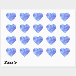 Pegatina En Forma De Corazón Pegatina del corazón de la tormenta azul