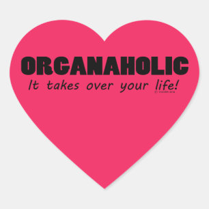 Pegatina En Forma De Corazón Pegatina del corazón de la vida orgánica
