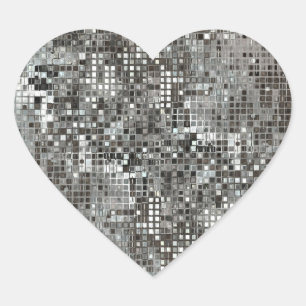 Pegatina En Forma De Corazón Pegatina del corazón de las lentejuelas