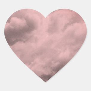 Pegatina En Forma De Corazón Pegatina DEL CORAZÓN DE LAS NUBES RODADAS