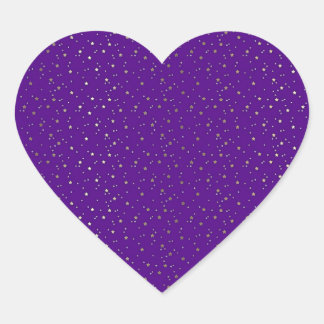 Pegatina En Forma De Corazón Pegatina del corazón de las pequeñas estrellas dor