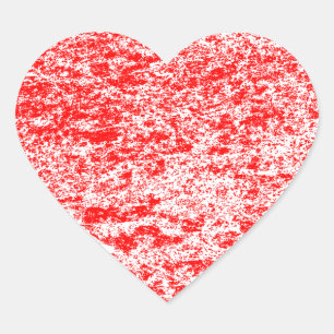Pegatina En Forma De Corazón Pegatina del Corazón de Mármol Rojo y Blanco