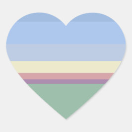 Pegatina En Forma De Corazón Pegatina del corazón de Pastels