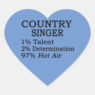 Pegatina En Forma De Corazón Pegatina del corazón del aire caliente de un canta