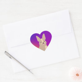 Pegatina En Forma De Corazón Pegatina del corazón del Corgi Super Cute