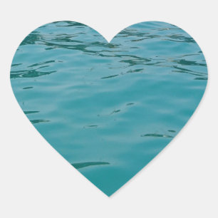 Pegatina En Forma De Corazón Pegatina del Corazón del Mar Tranquilo