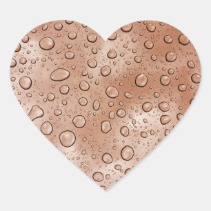 Pegatina En Forma De Corazón Pegatina del corazón divertido de goteo de agua de