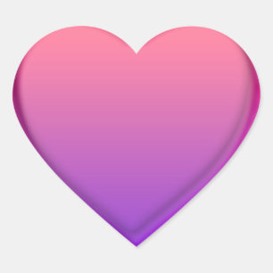 Pegatina En Forma De Corazón Pegatina del corazón Pink Purple